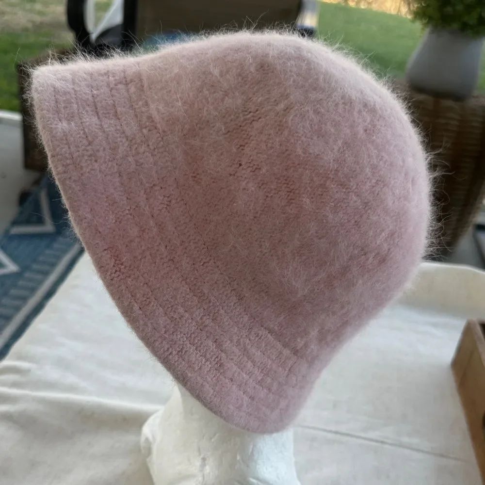 Vtg 90’s Style Angora Blend Bucket Hat O/S